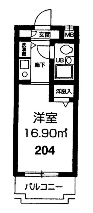 ライフポイント方南町 2階階 間取り