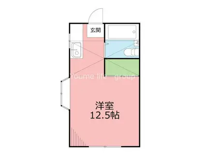 パレスNOJIMAI(ワンルーム/2階)の間取り写真