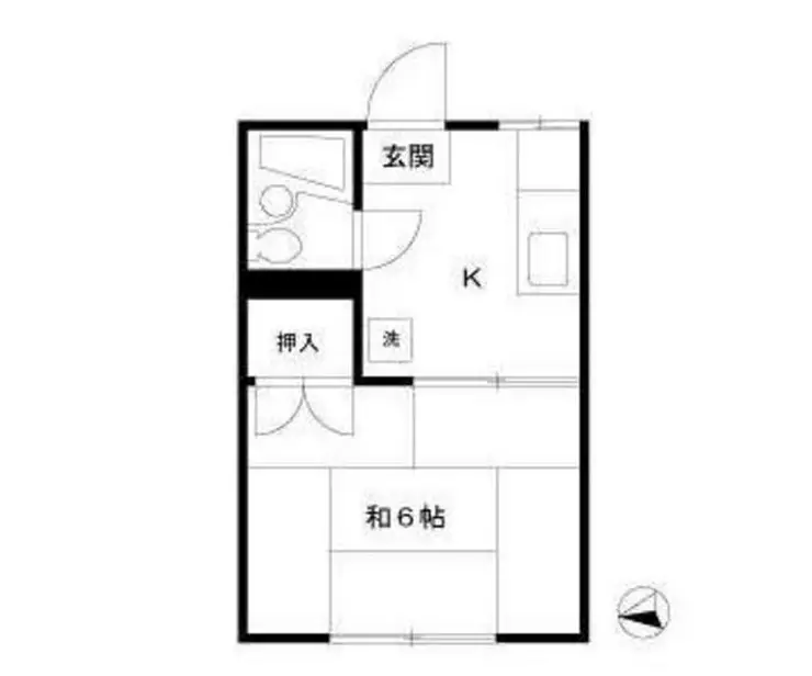 エステート秋田 2階階 間取り