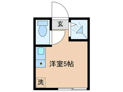 TM古市場II(ワンルーム/1階)の間取り写真