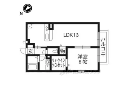 グランシャリオ(1LDK/2階)の間取り写真