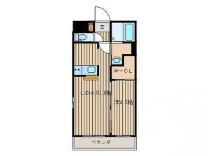 サンウインド21(1LDK/3階)の間取り写真