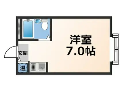 バッハレジデンス長瀬(ワンルーム/3階)の間取り写真