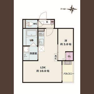 JACK ATSUTAKOSHINI(1LDK/1階)の間取り写真