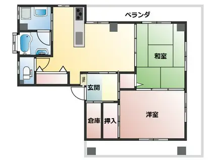 紀マンション(2LDK/2階)の間取り写真