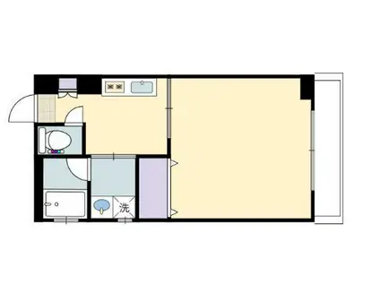 TOMONIワン(1DK/3階)の間取り写真