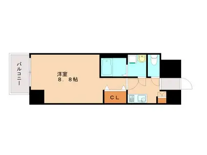 EXCEL神戸URBAN HILLS(1K/6階)の間取り写真