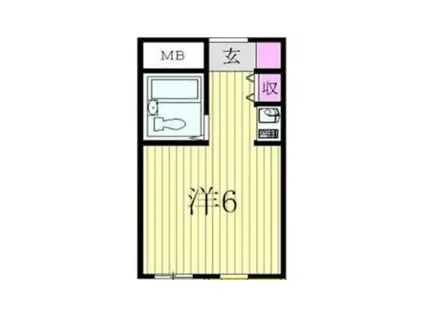 TOP・西八王子(ワンルーム/4階)の間取り写真