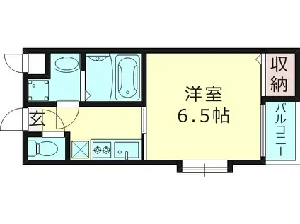 コートドリコ(1K/1階)の間取り写真