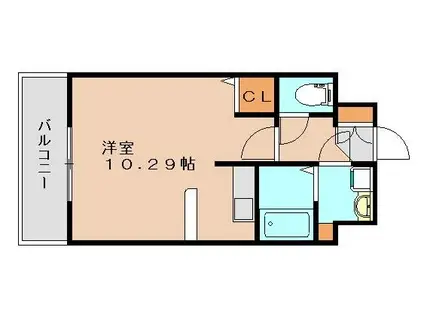 クレアーレ大野城(1K/7階)の間取り写真