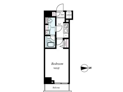 メインステージ武蔵関駅前II(1K/5階)の間取り写真