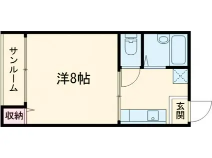 コーポ石井(1K/2階)の間取り写真