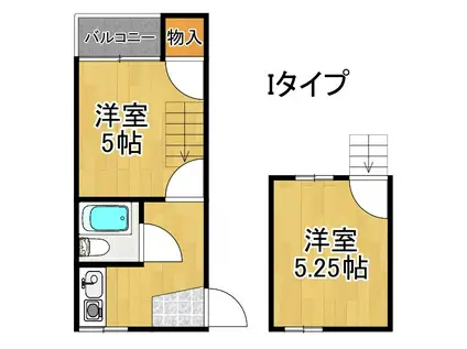 UPPER HOUSE住之江公園(2K/4階)の間取り写真