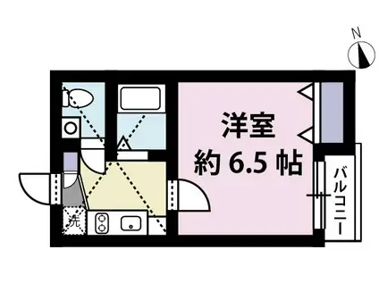 ビジュー野方(1K/2階)の間取り写真