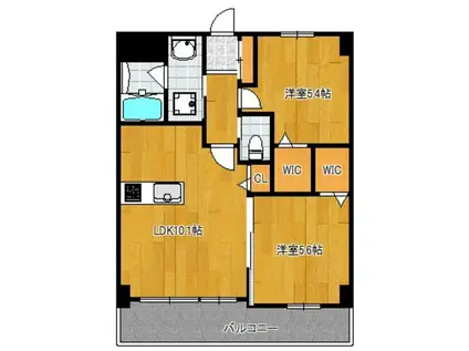 KIERRASAARI(2LDK/3階)の間取り写真