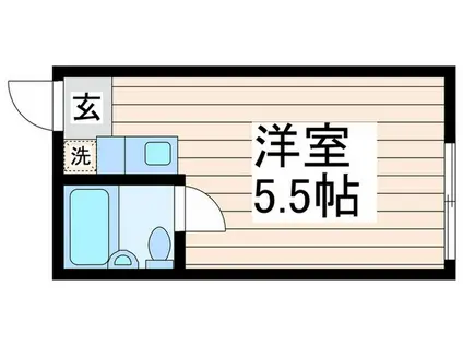 アムール池袋(ワンルーム/1階)の間取り写真