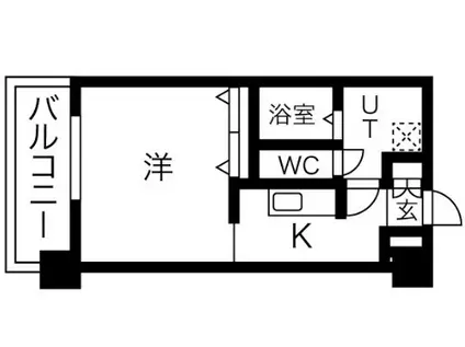 DELCCS綾瀬II(1K/4階)の間取り写真