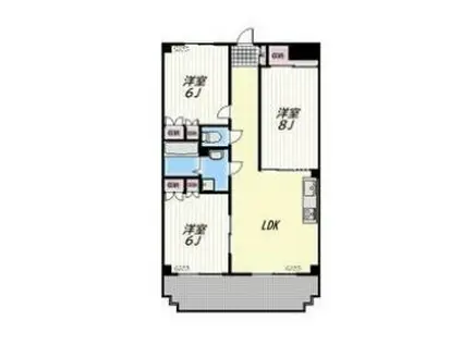 ガーデンコート大泉学園(3LDK/2階)の間取り写真