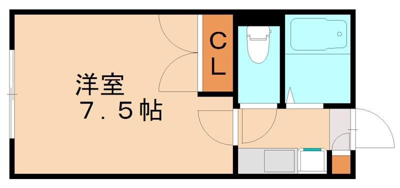 レオパレス一也(1K/2階)の間取り写真