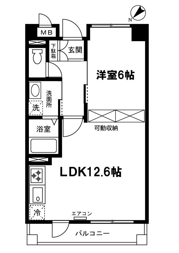 SALIDA仲町台/サリーダ仲町台(1LDK/3階)の間取り写真