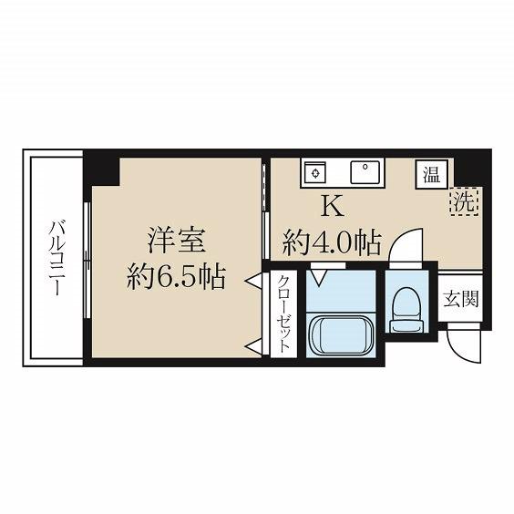 マンション アスカ(1K/5階)の間取り写真