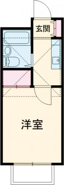サンテラス青梅(1K/1階)の間取り写真