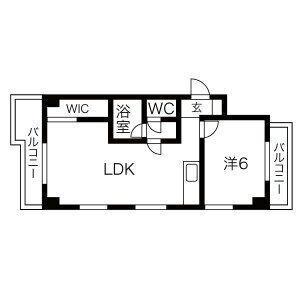 第7加藤ビル(1LDK/4階)の間取り写真