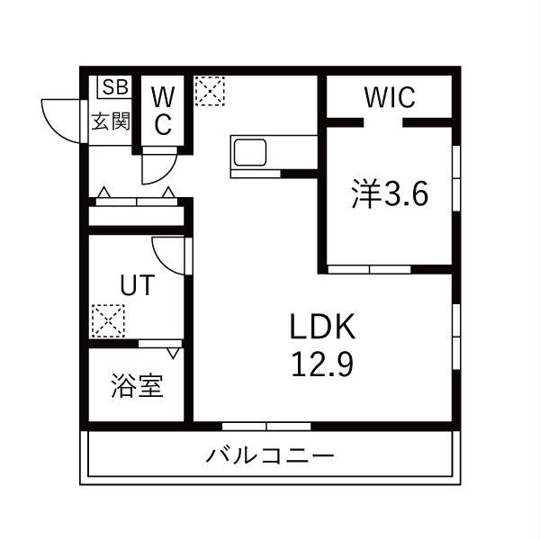 TOYODA FIKA(1LDK/3階)の間取り写真