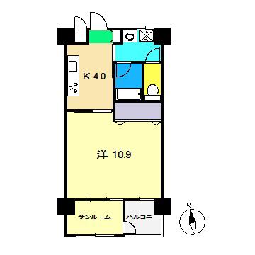 HARIMAYA STAYS(1K/3階)の間取り写真