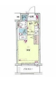 シンシア大森セカンドステージ(1K/6階)の間取り写真