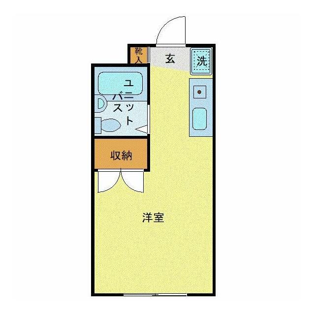 コンフォートマンション北戸田(ワンルーム/2階)の間取り写真