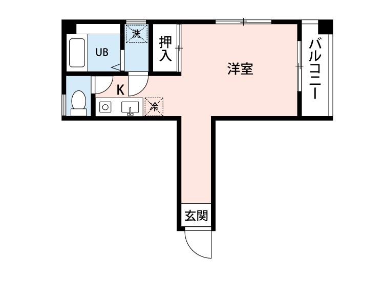 アクアグレイス田端II(ワンルーム/1階)の間取り写真