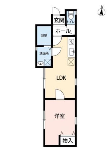 アイリハイツ(1LDK/1階)の間取り写真