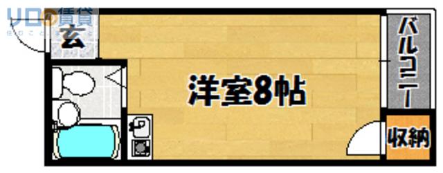 レモンビル(ワンルーム/5階)の間取り写真