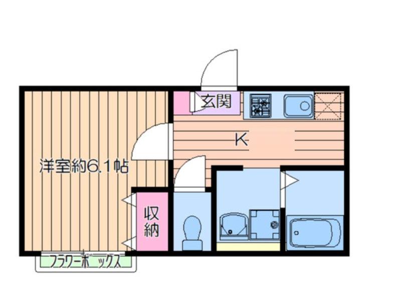 RS・フィルス東尾久(1K/2階)の間取り写真