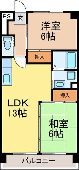 メゾンパトラージュ(2LDK/1階)の間取り写真