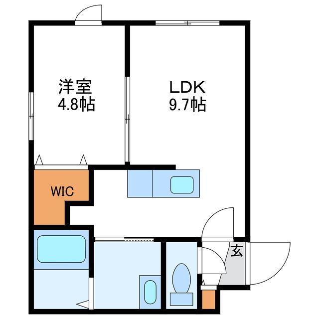 MONT D OR モンドール(1LDK/3階)の間取り写真