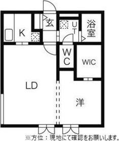 ディリッツ札幌東(1LDK/4階)の間取り写真