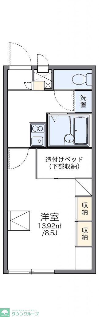 レオパレスプリマベーラ(1K/2階)の間取り写真