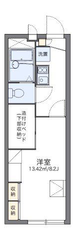 レオパレスREFINED(1K/1階)の間取り写真