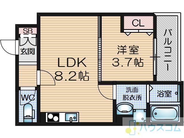 フォレ下穂積2丁目(1LDK/2階)の間取り写真