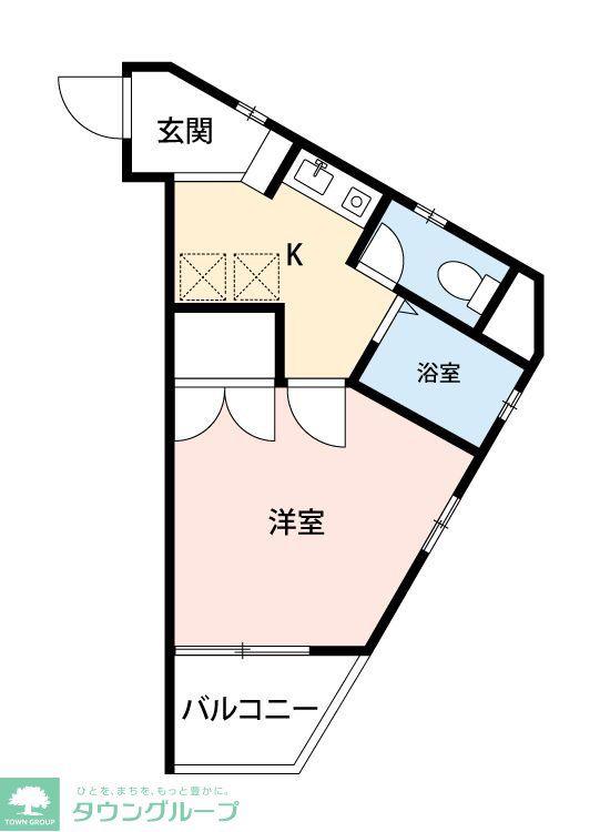 ロックヒル豊島園(1K/3階)の間取り写真
