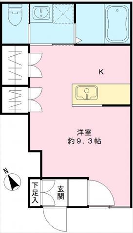 WELL-BEING和泉大宮(ワンルーム/1階)の間取り写真