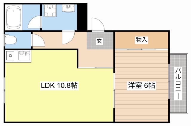 NASU18(1LDK/2階)の間取り写真