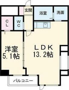  パークレジデンス名駅北(1LDK/2階)の間取り写真