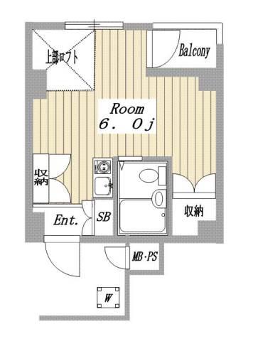 セントヒルズ星川(ワンルーム/5階)の間取り写真