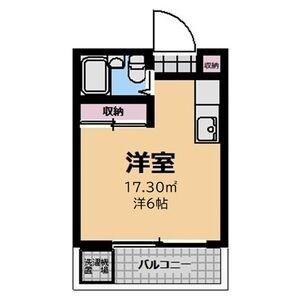 BCASA鶴ヶ島若葉IIRE-BORN(ワンルーム/1階)の間取り写真