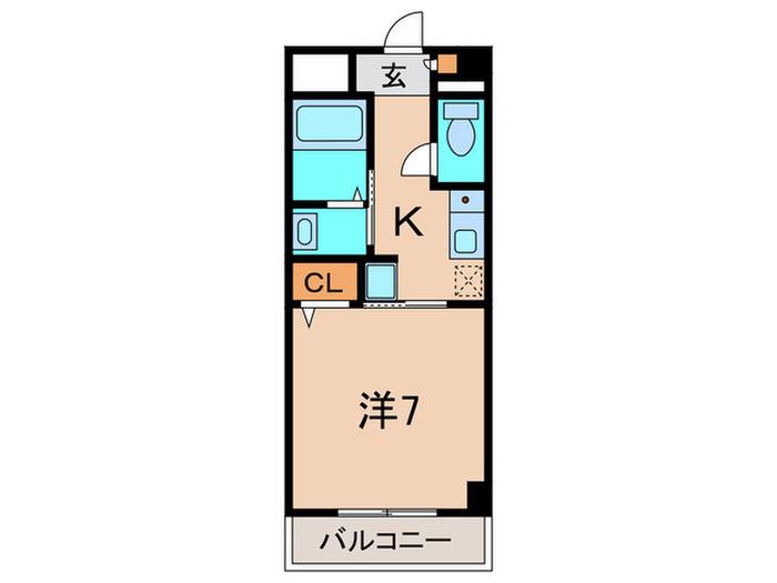 ENUZ 45(1K/1階)の間取り写真