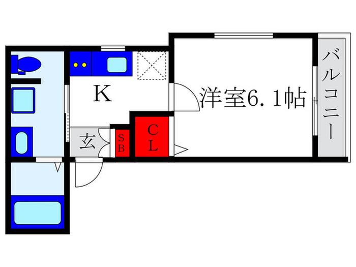 L&CスターハイツNO.12(1K/2階)の間取り写真