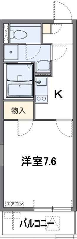 ネクストナカジュ(1K/2階)の間取り写真